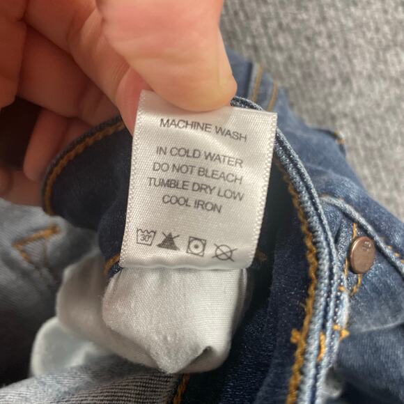 Judy Blue Skinny Fit Jeans Women's 13/31 Blue Destroyed JB8268DK Stretch - Picture 6 of 10